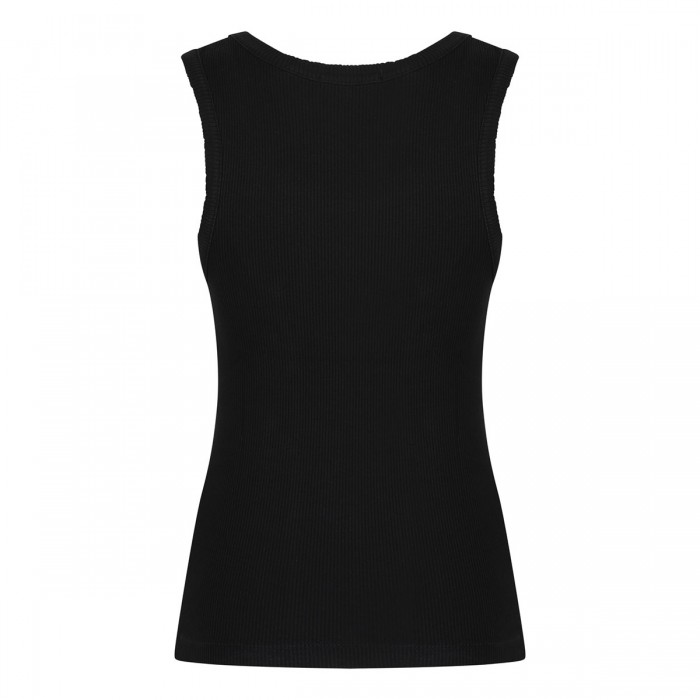 Poppy black tank