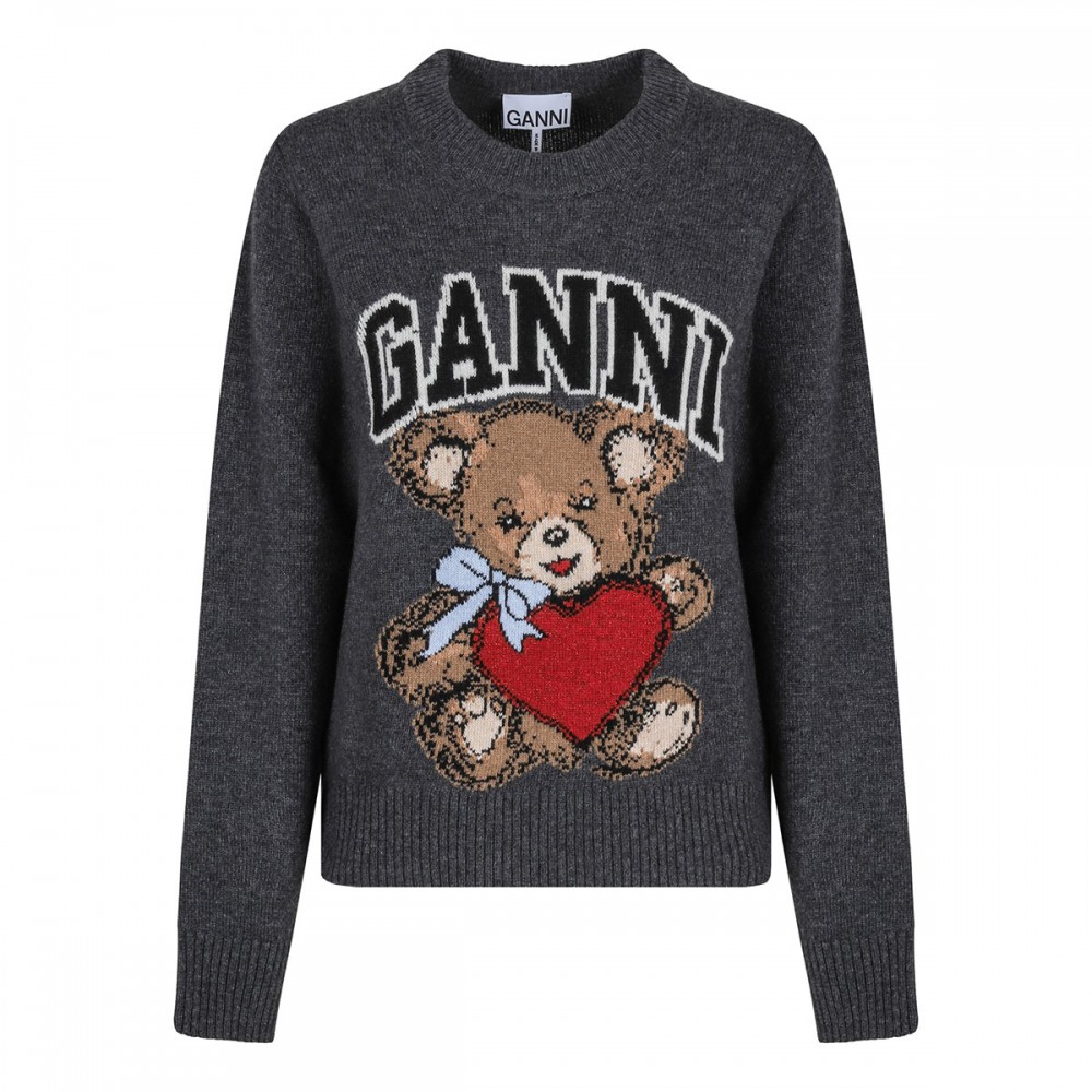 Graphic bear sweater