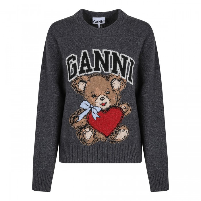 Graphic bear sweater