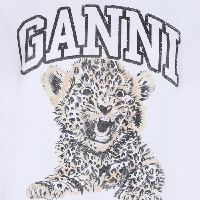 Basic jersey leopard relaxed T-shirt