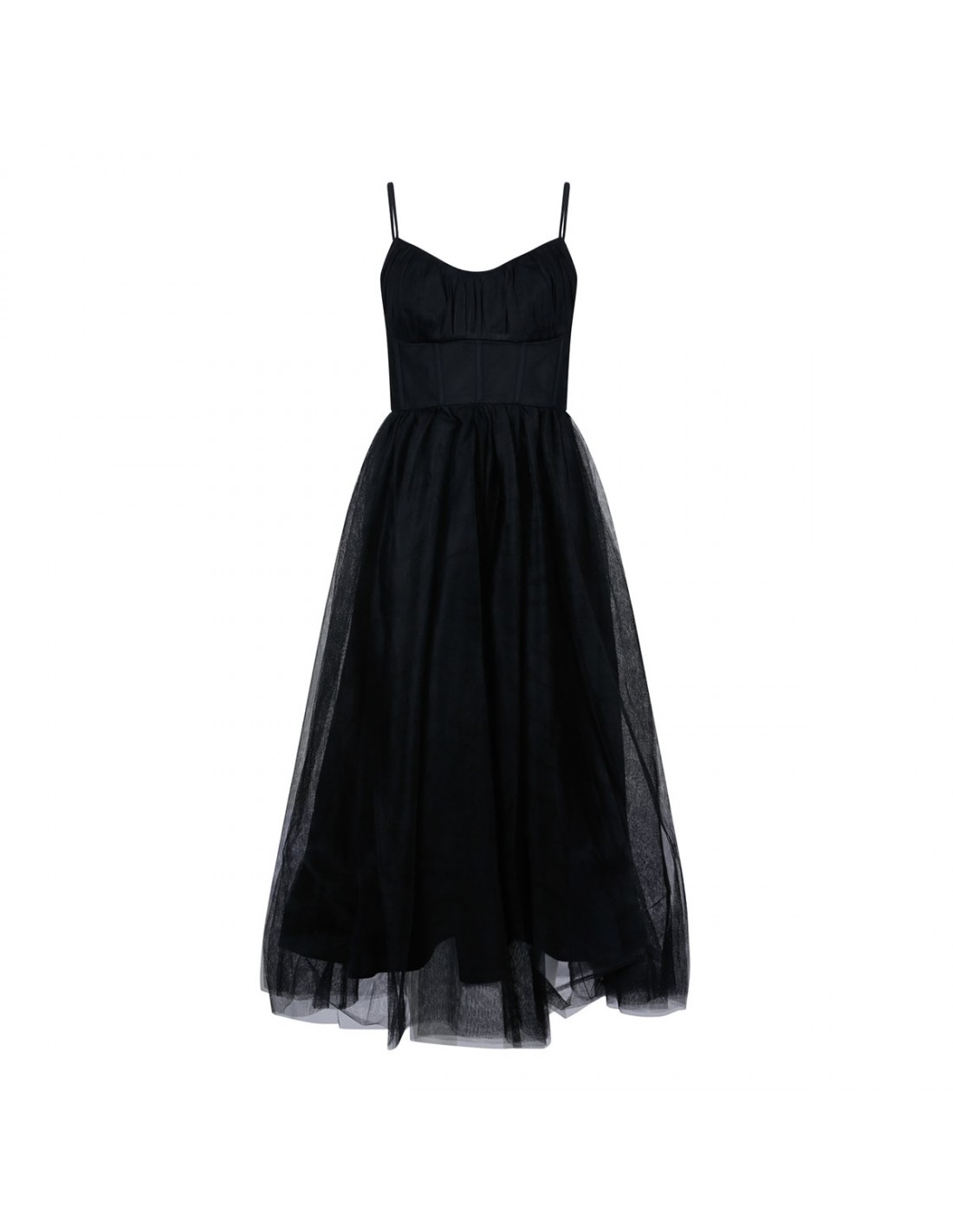 Tulle corset midi dress