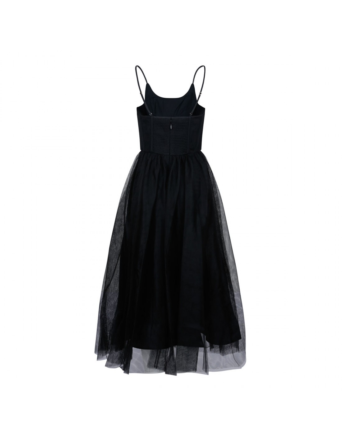 Tulle corset midi dress