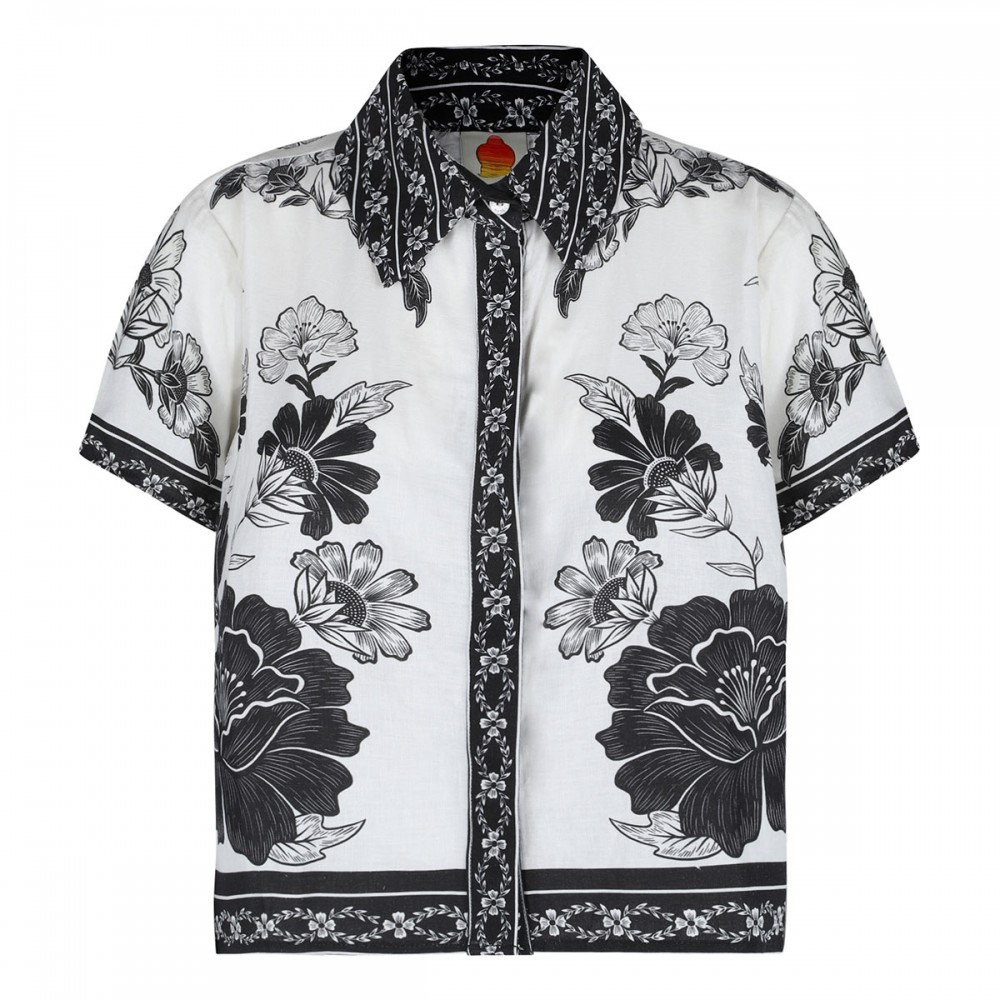 Flower leopards shirt