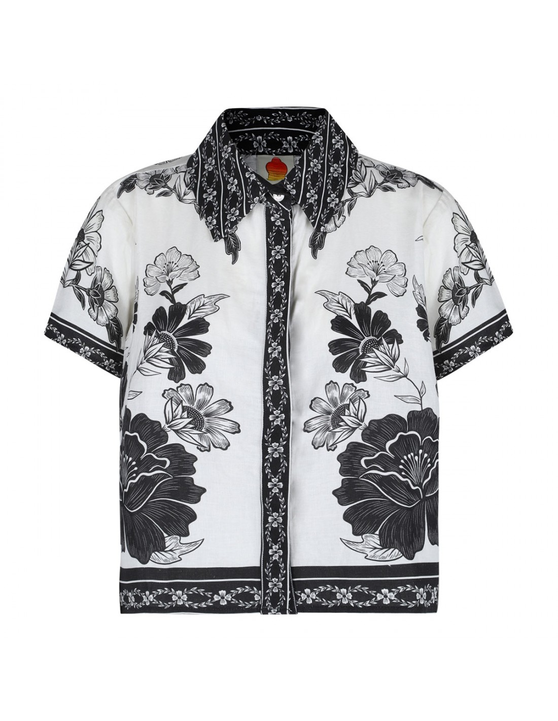 Flower leopards shirt