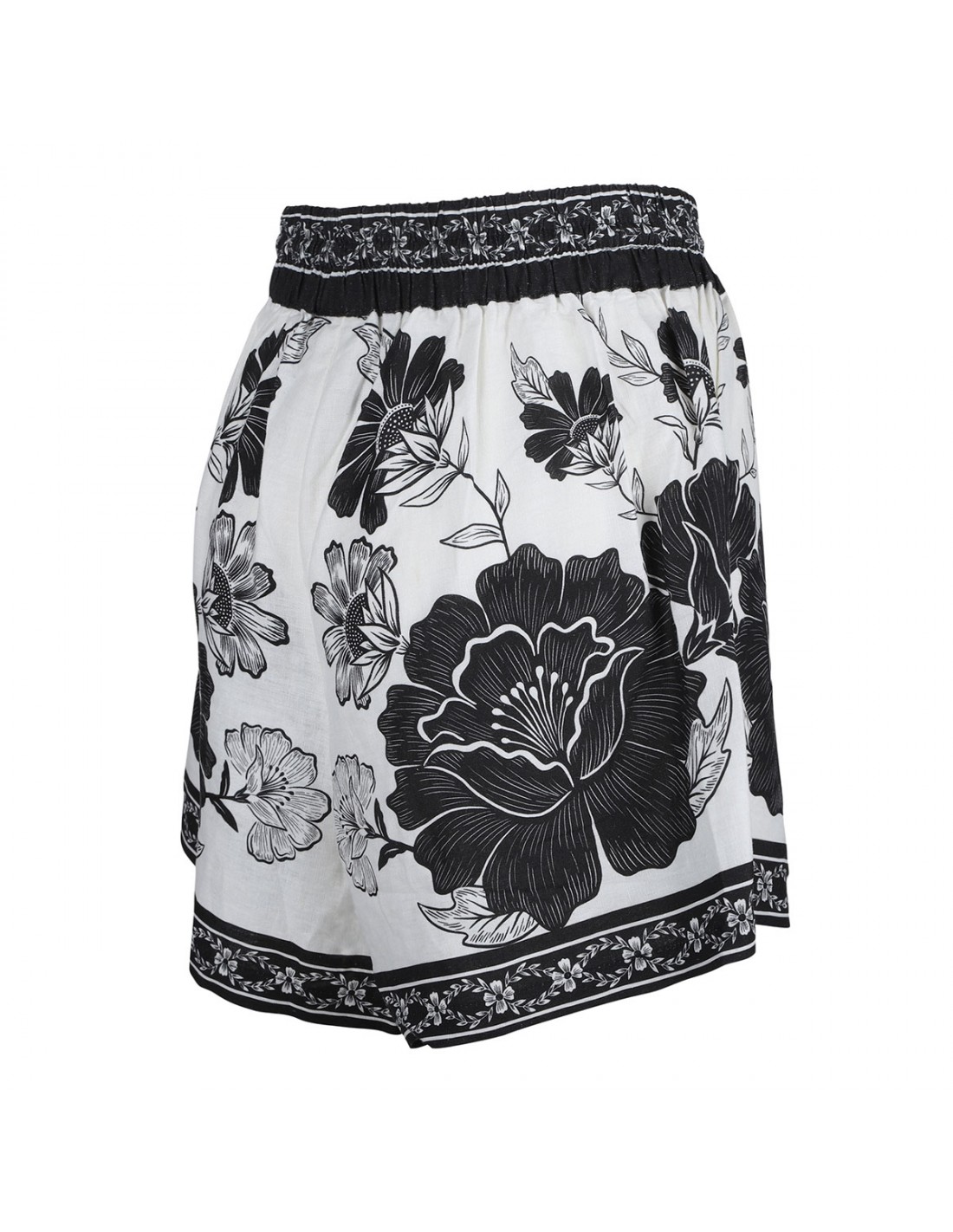 Flower leopards shorts