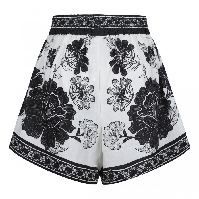 Flower leopards shorts