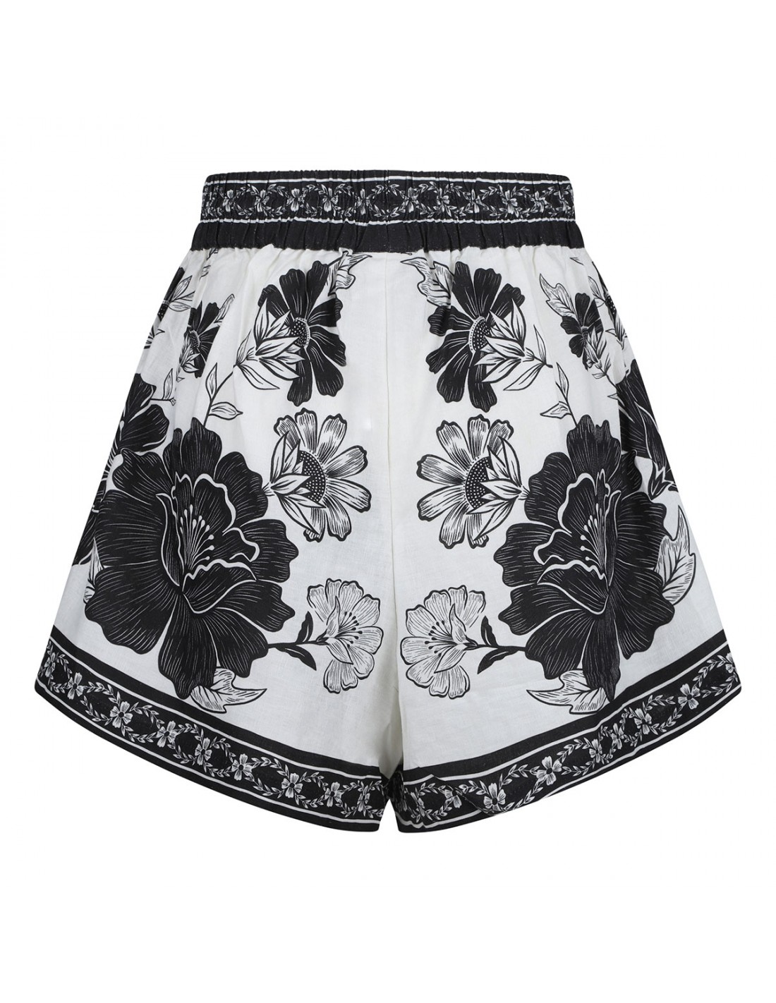 Flower leopards shorts