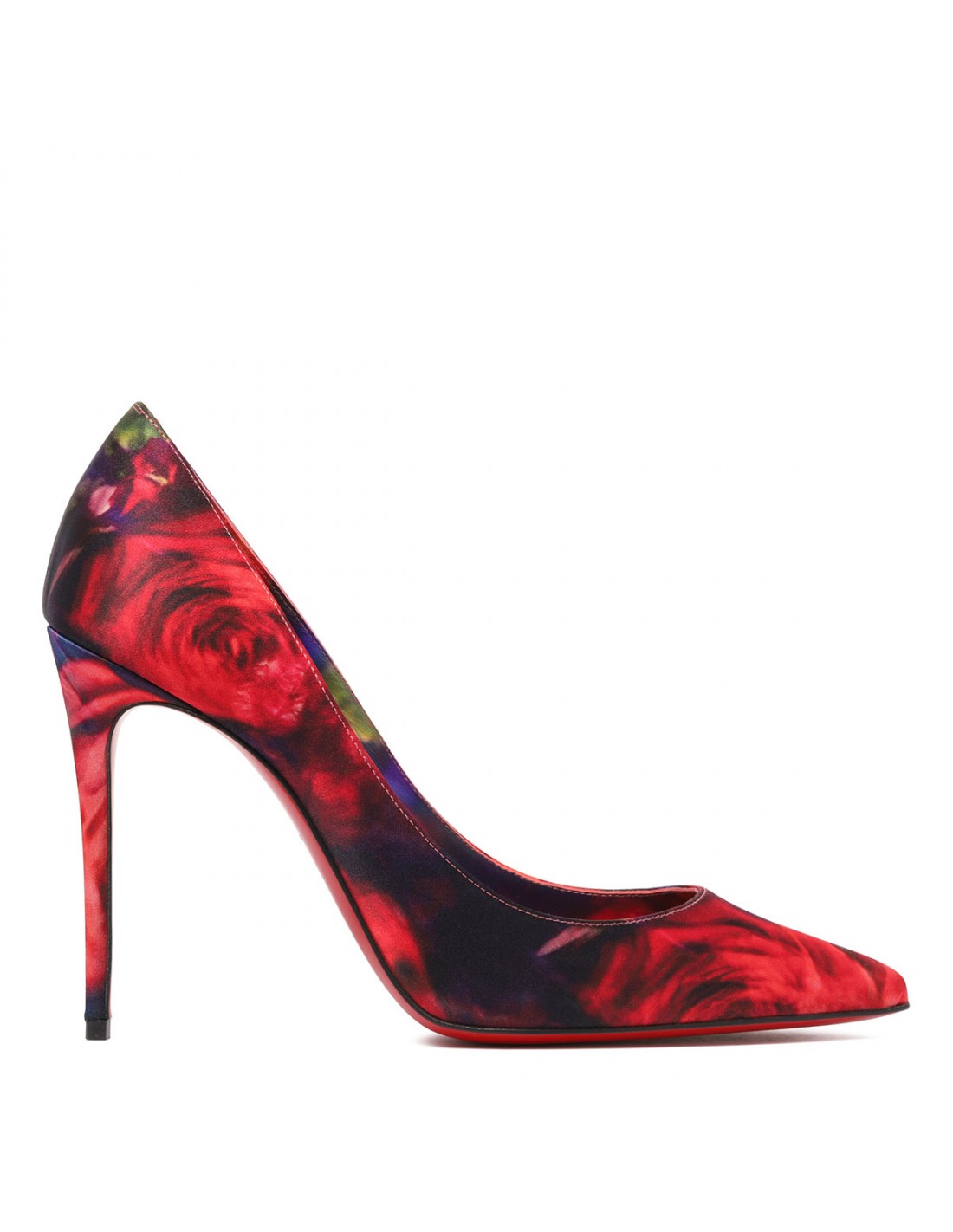 Kate 100 roses printed crepe pumps