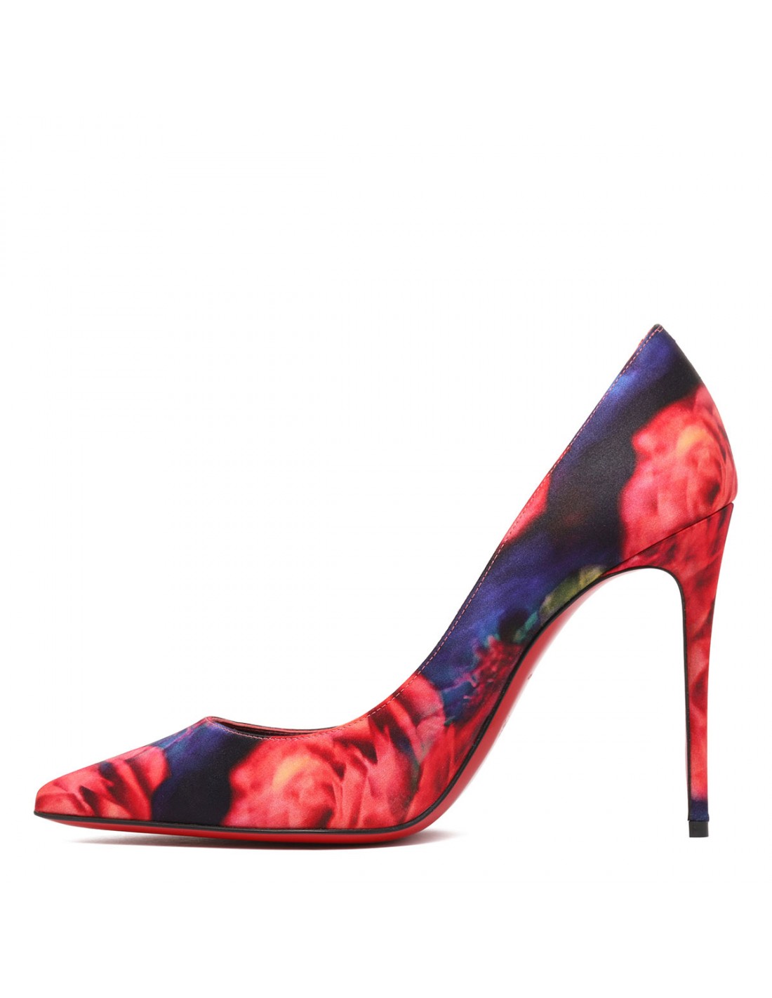 Kate 100 roses printed crepe pumps