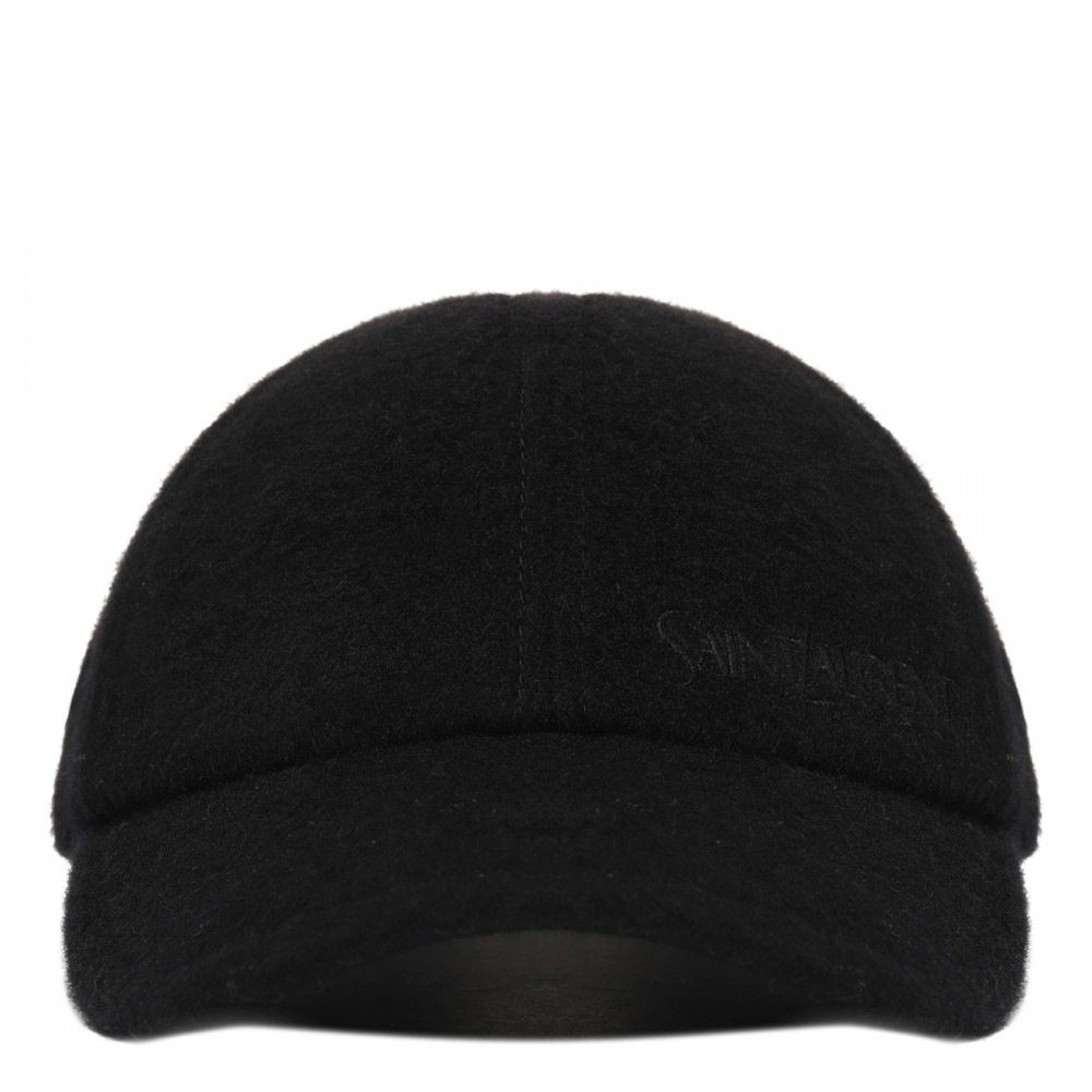 Black cashmere vintage cap