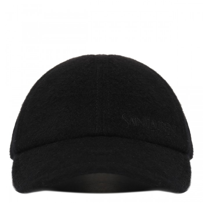 Black cashmere vintage cap