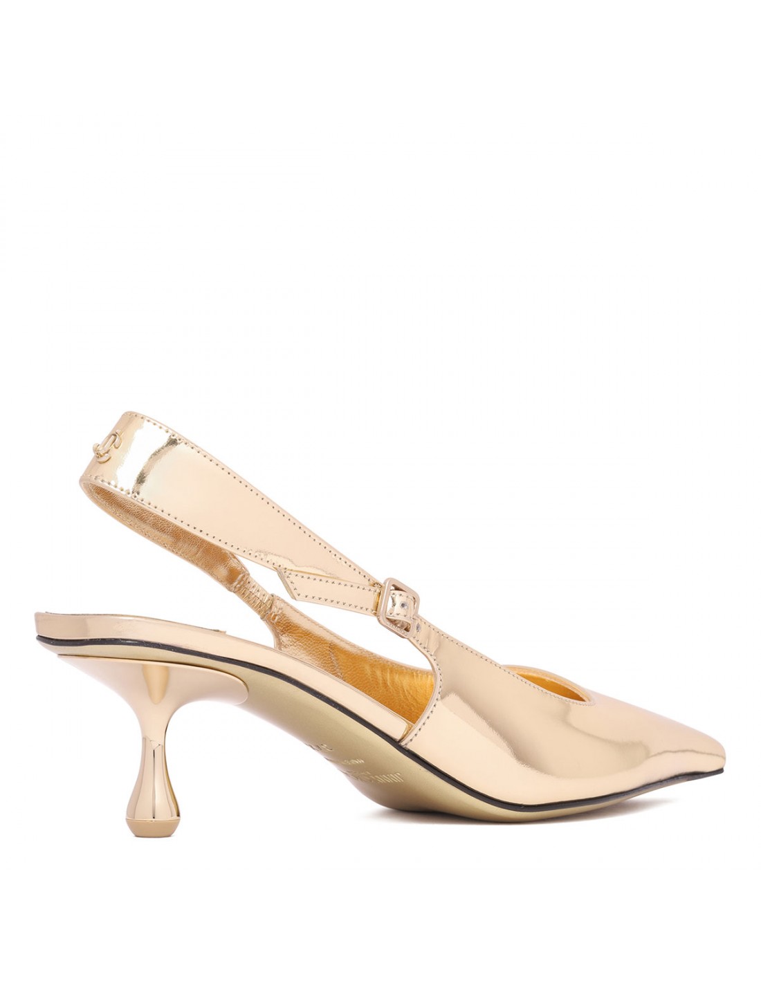 Amel 50 gold-hue slingback pumps