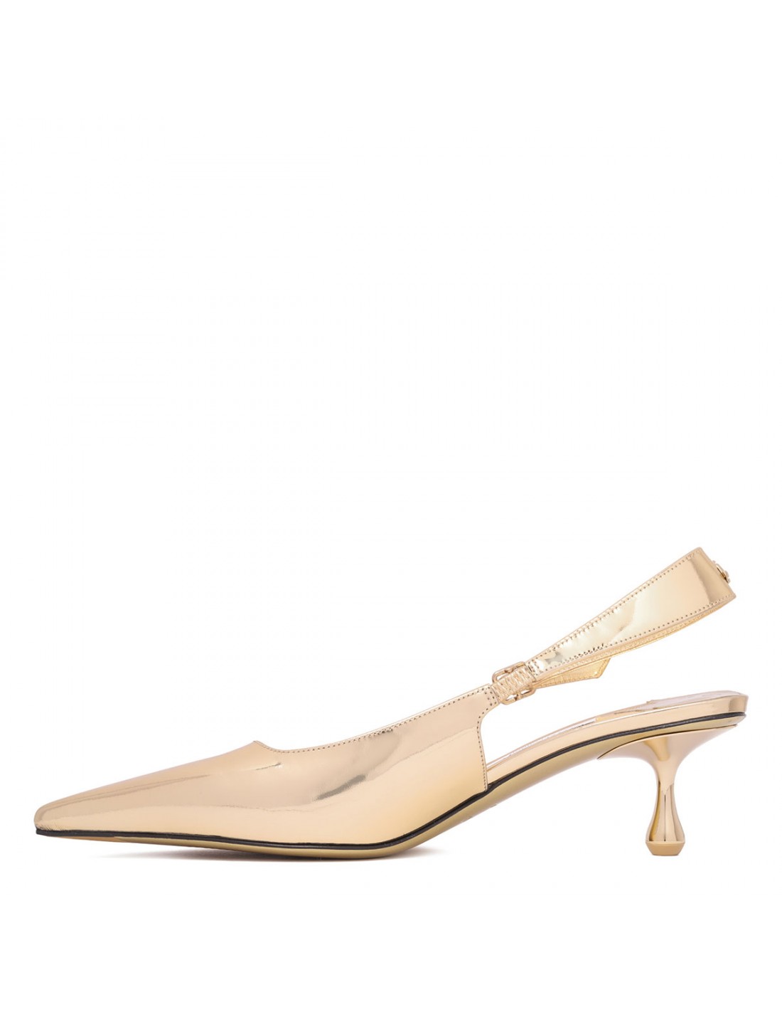 Amel 50 gold-hue slingback pumps