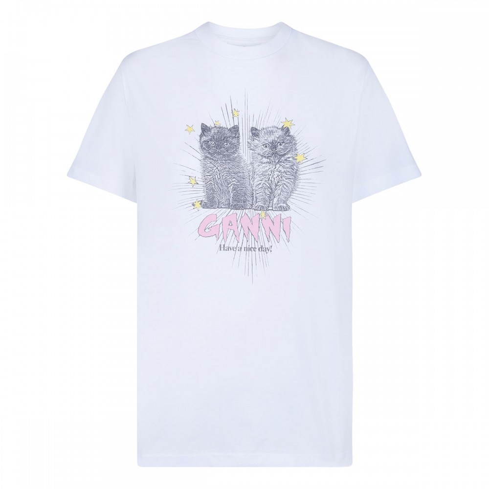 White jersey kittens T-shirt