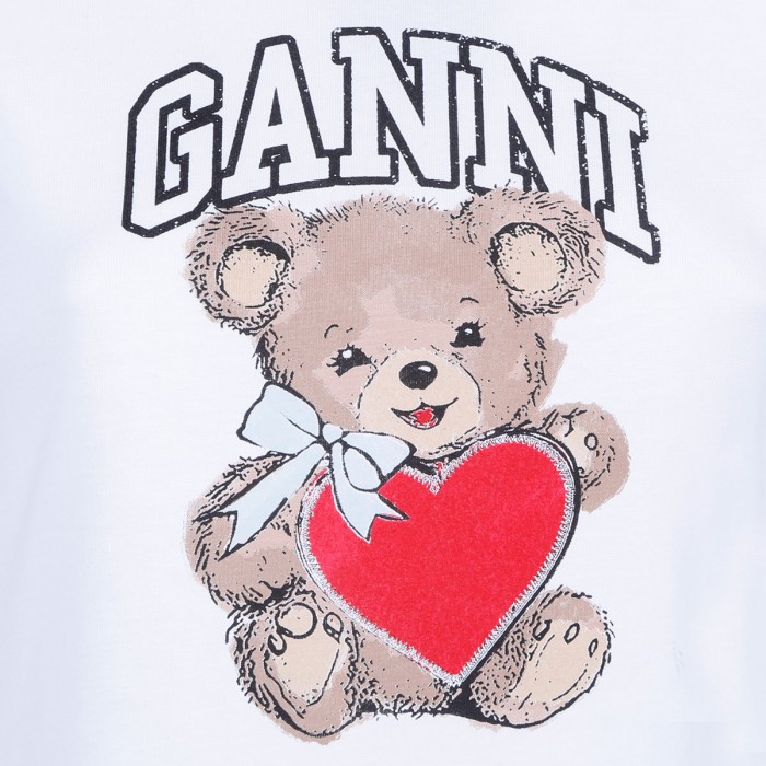 White jersey bear T-shirt