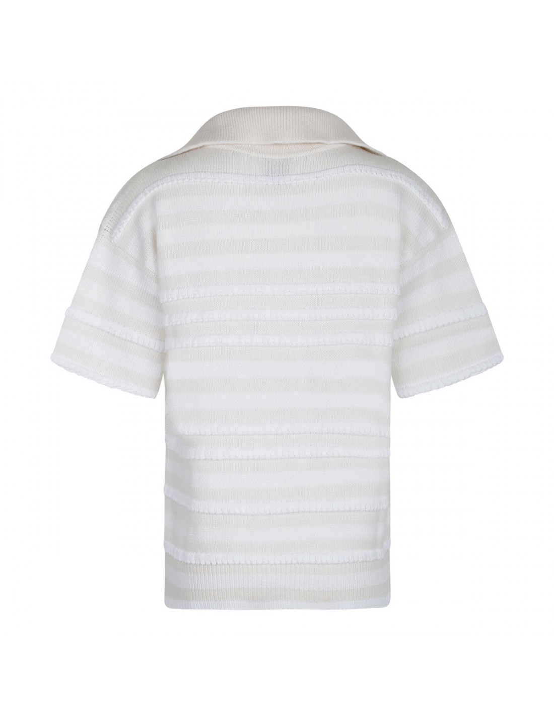 Striped knit polo