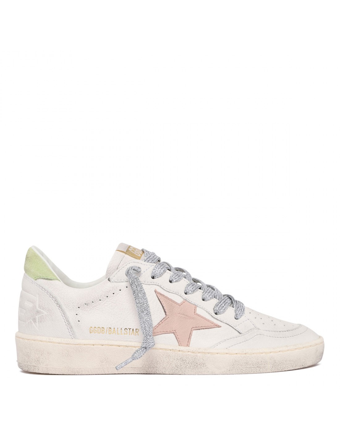 Ballstar white and pink sneakers