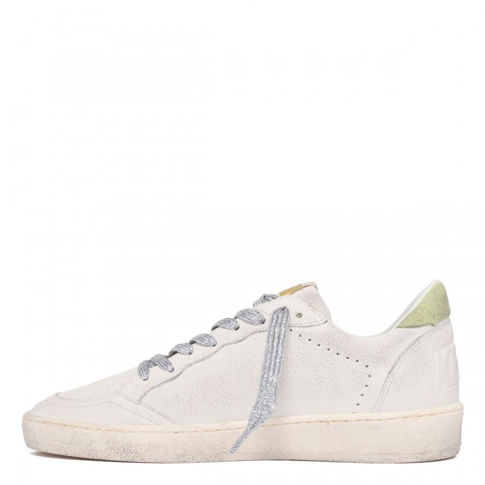 Ballstar white and pink sneakers