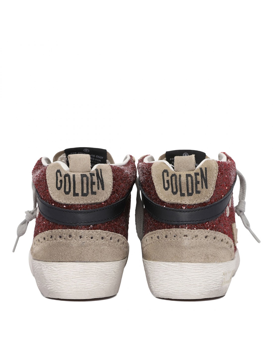 MidStar burgundy glittery sneakers