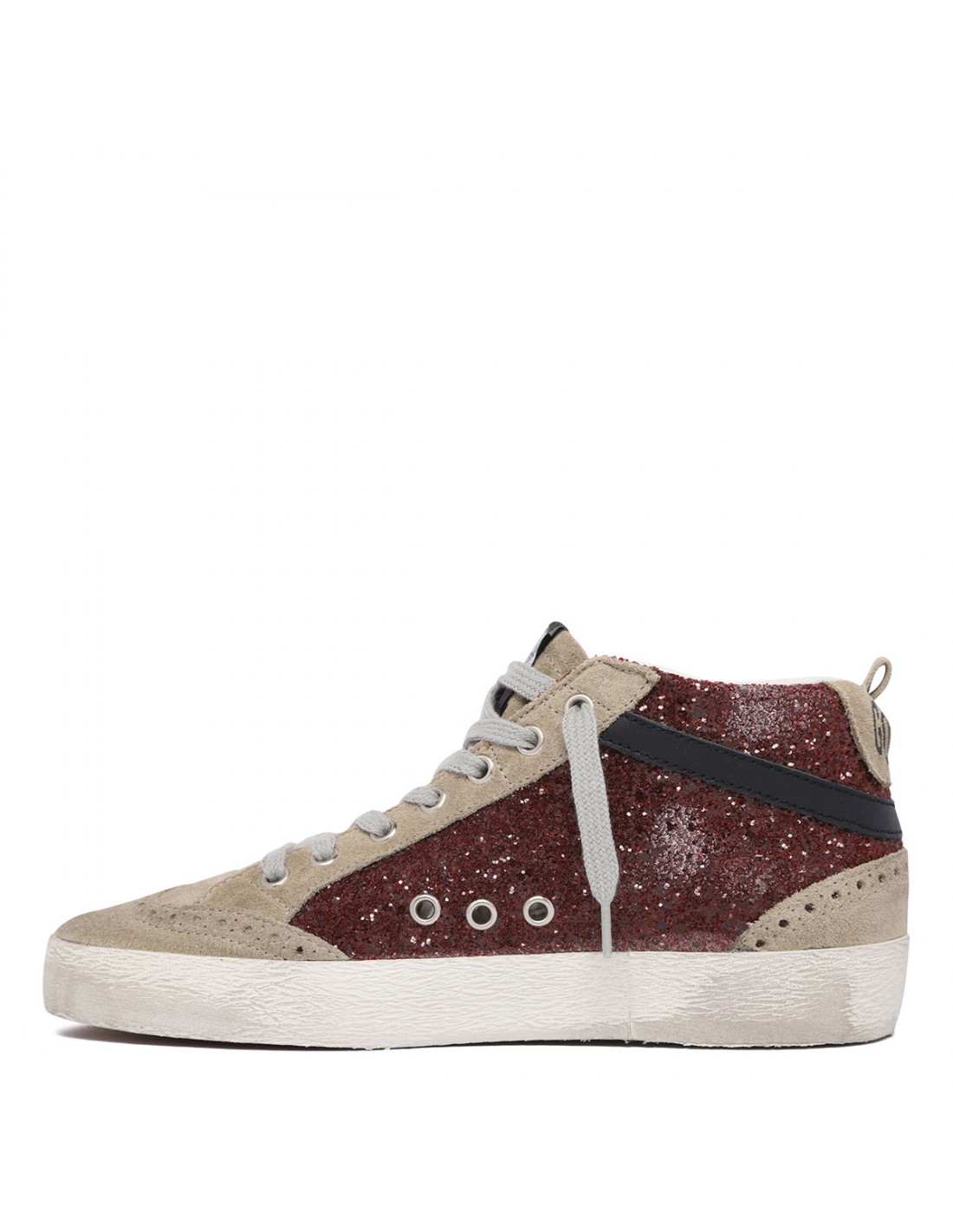 MidStar burgundy glittery sneakers