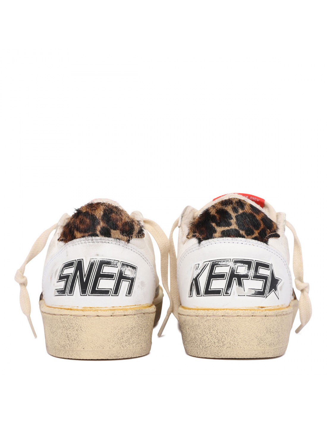 BallStar nappa sneakers with leopard...