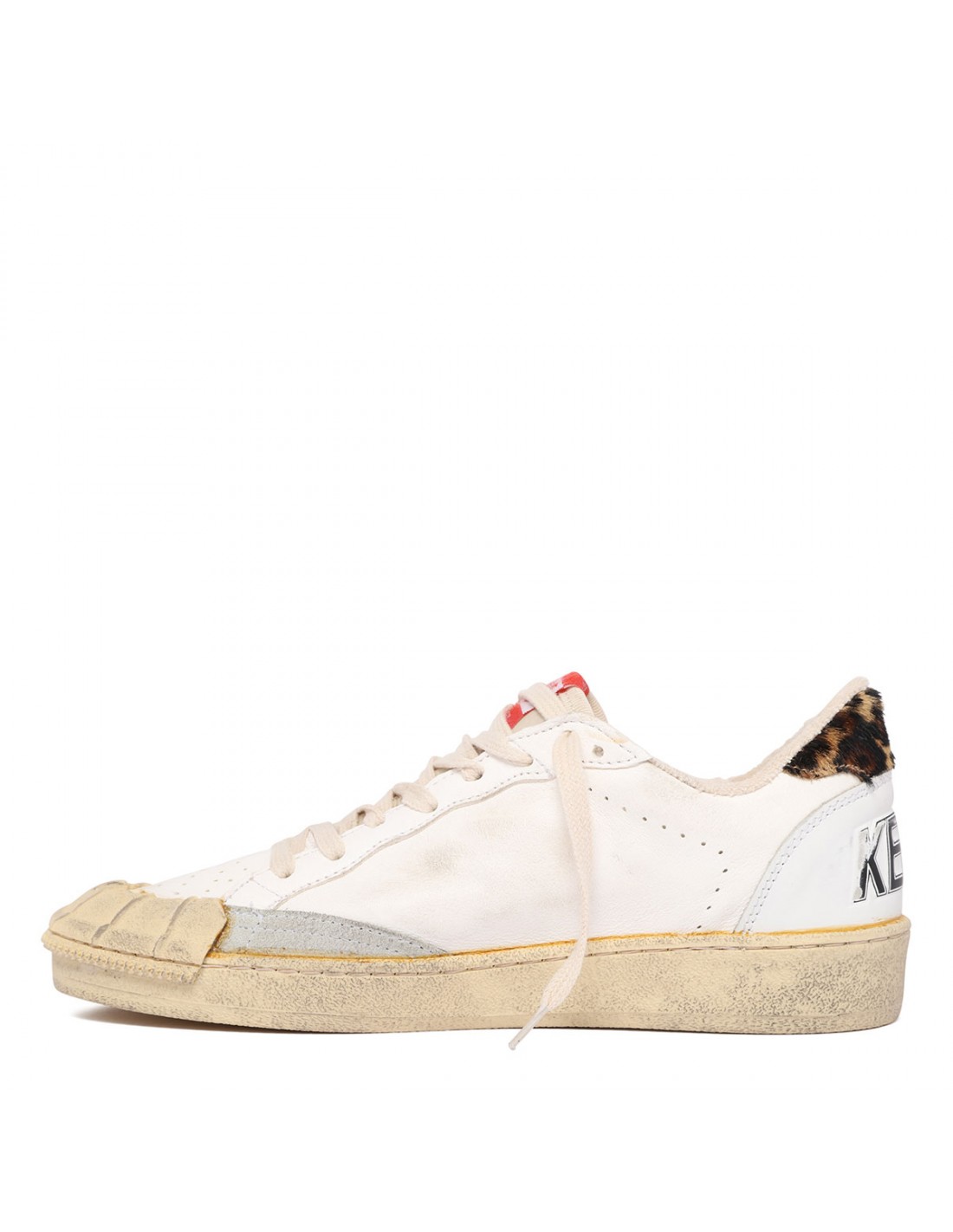 BallStar nappa sneakers with leopard...