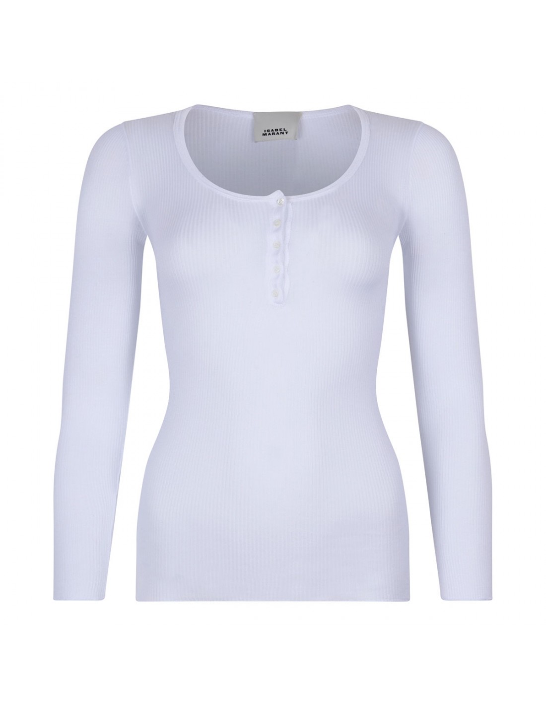 Lamylic ribbed cotton-jersey top