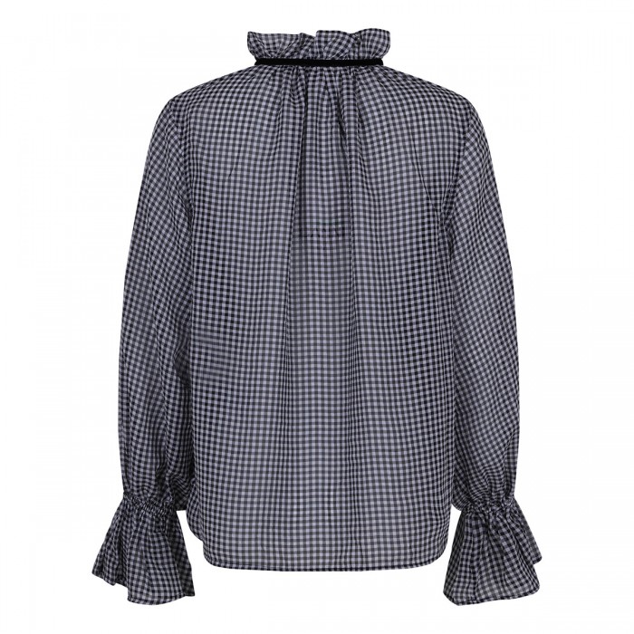 Sheer check shirt