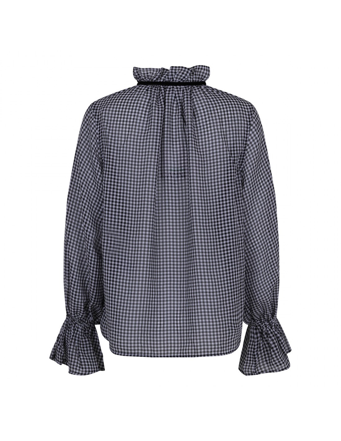 Sheer check shirt