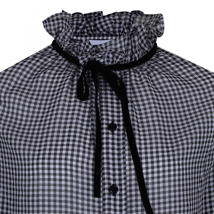 Sheer check shirt