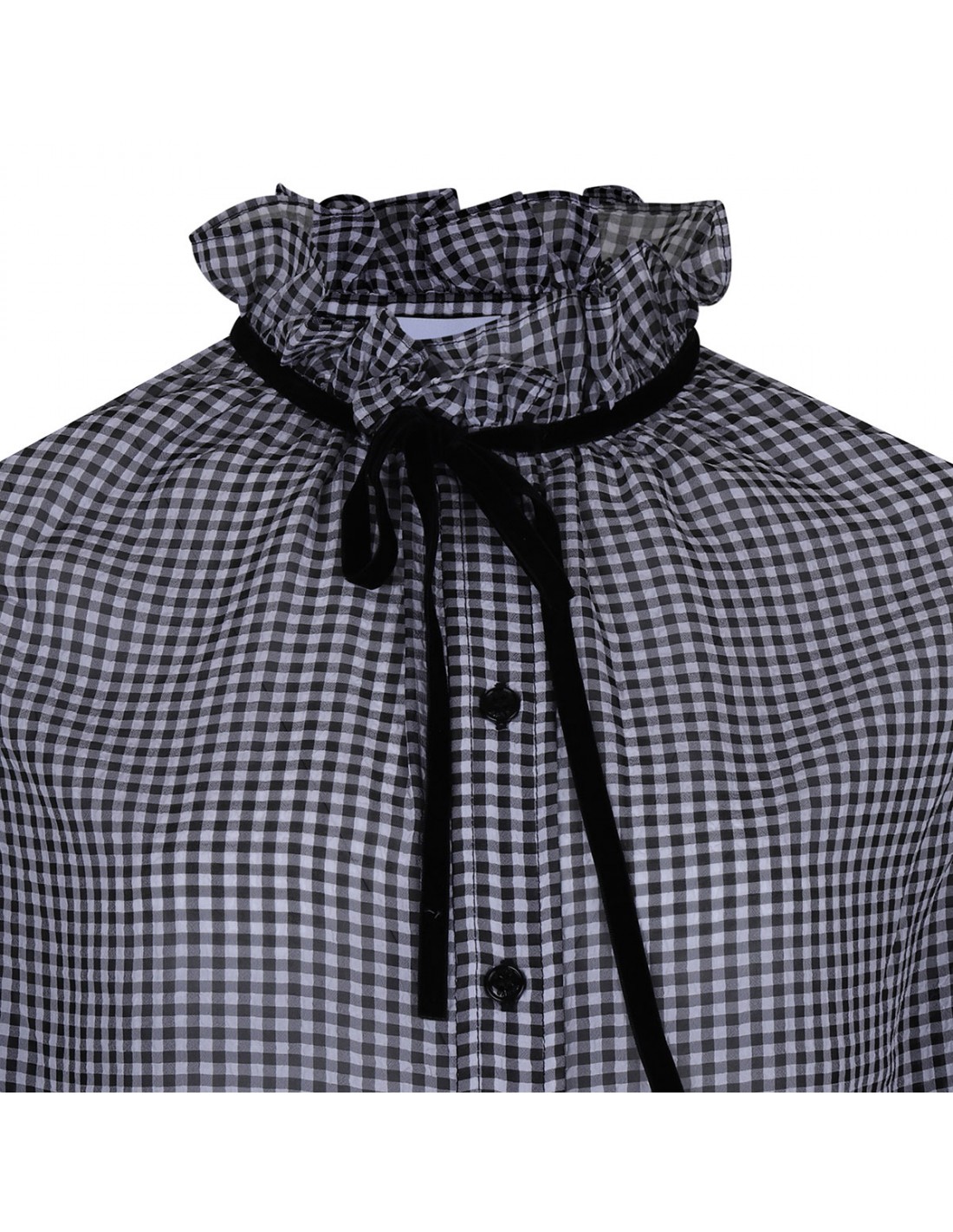 Sheer check shirt