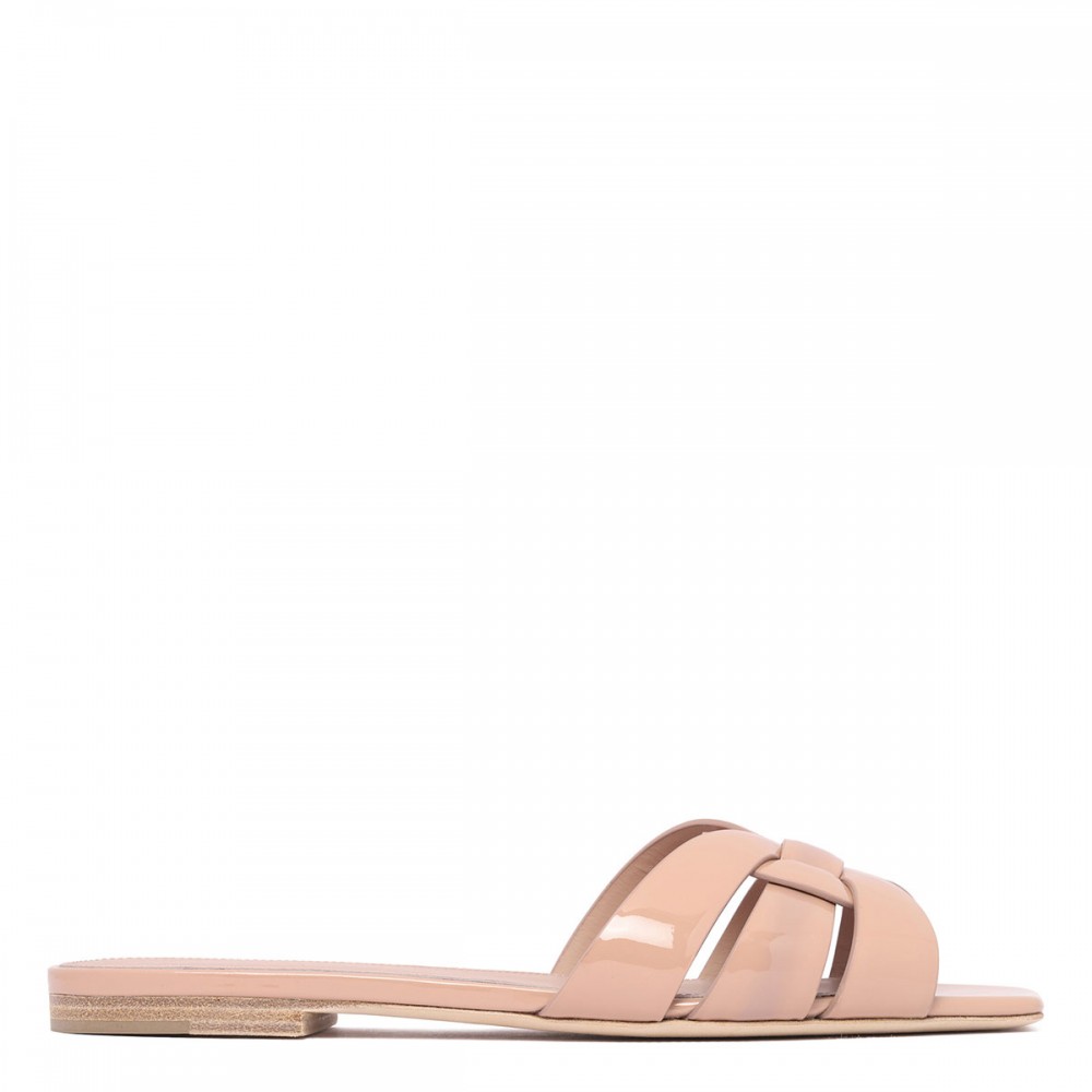 Tribute nude slide sandals