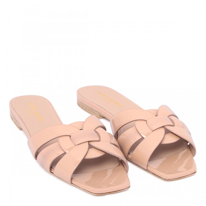 Tribute nude slide sandals