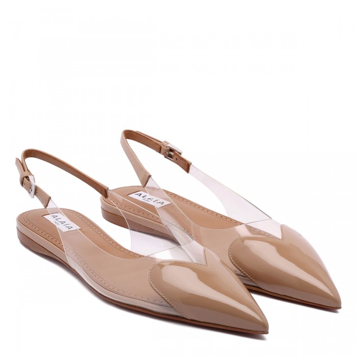 Le cœur flat slingbacks