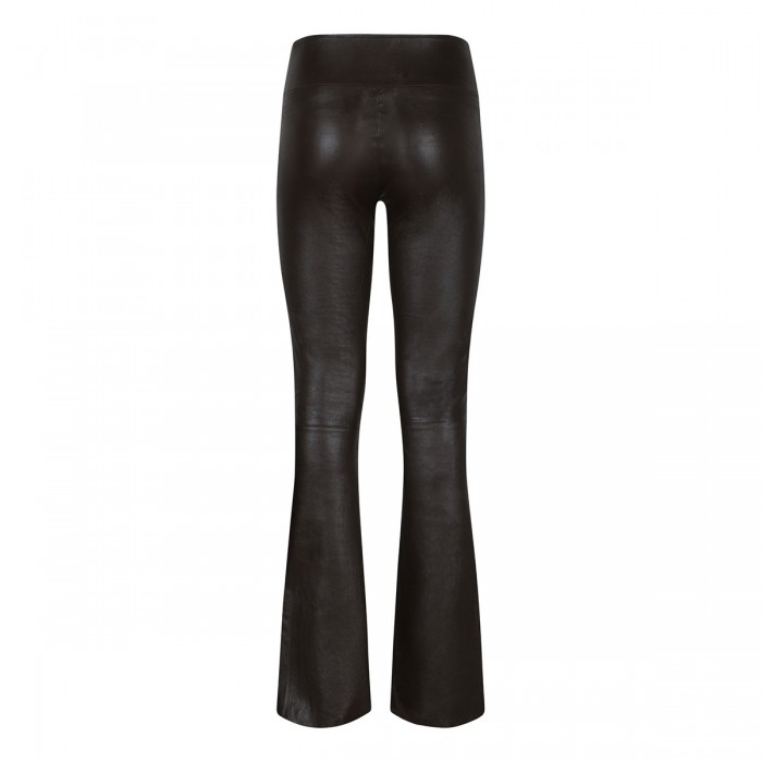 Micro flare leather pants