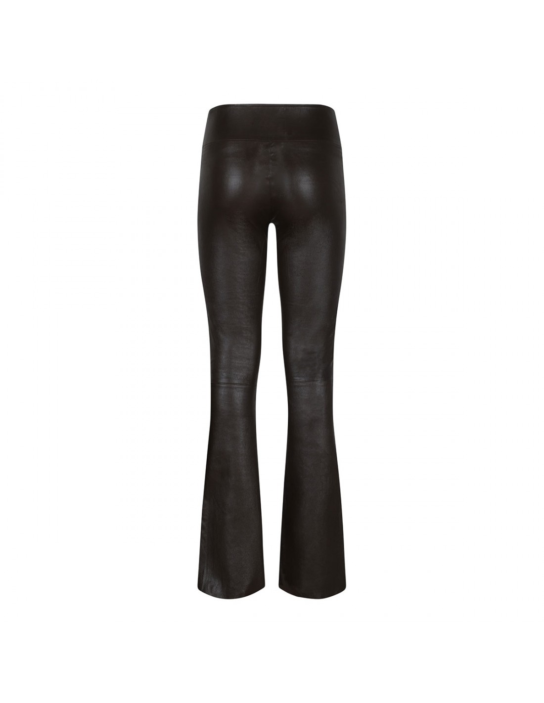 Micro flare leather pants