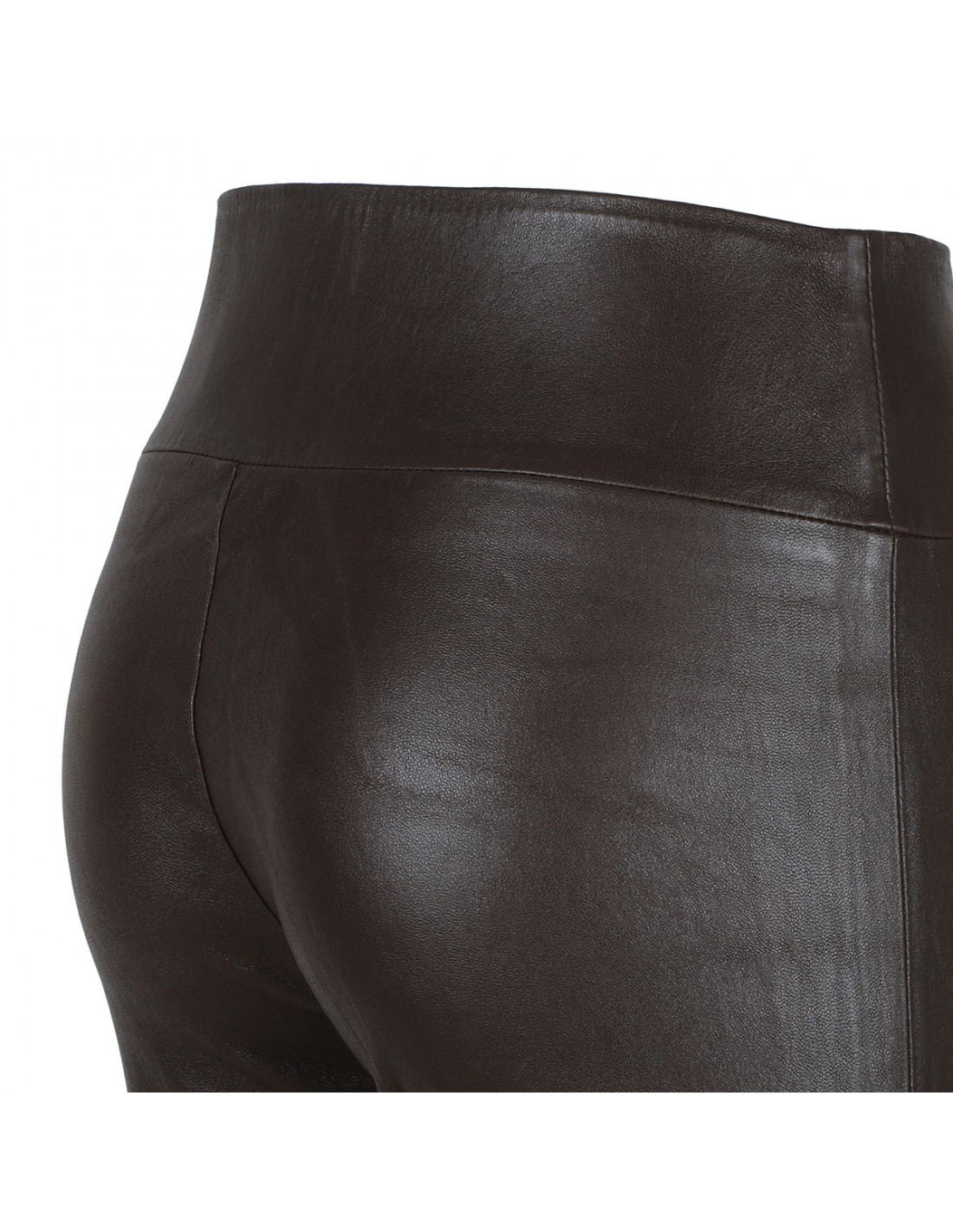 Micro flare leather pants