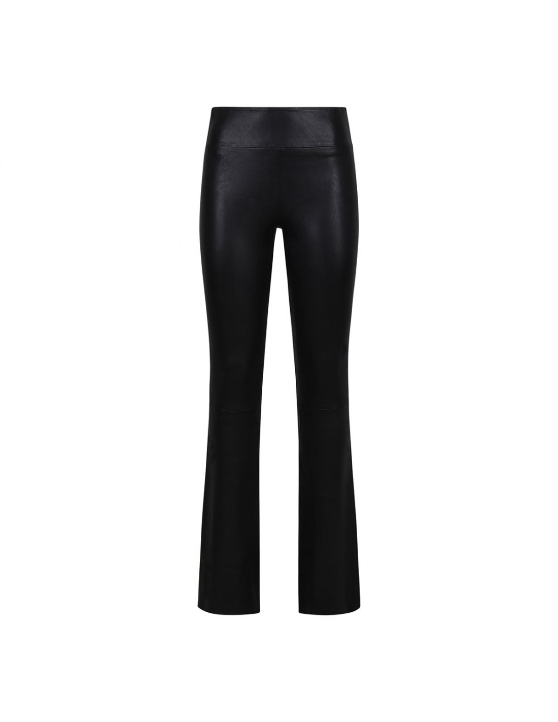 Micro flare leather pants