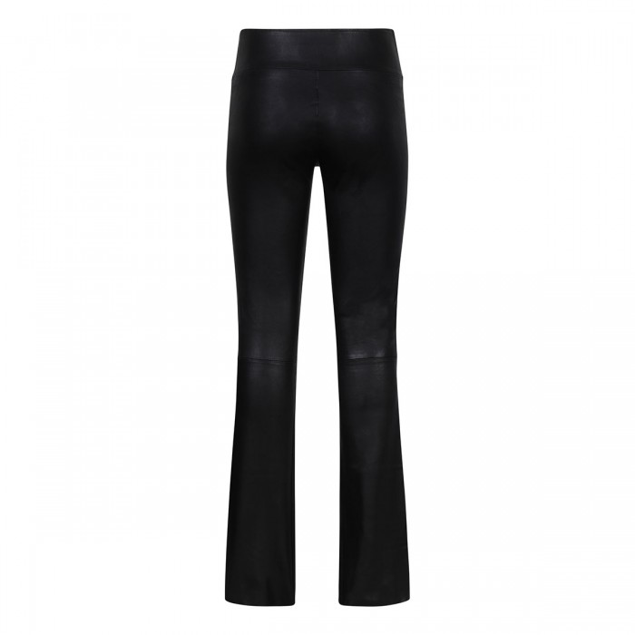 Micro flare leather pants