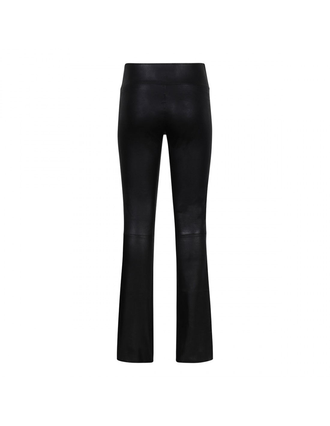 Micro flare leather pants