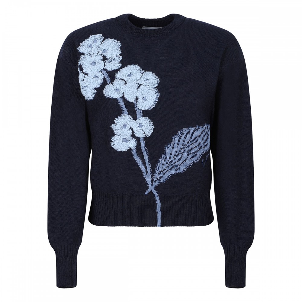 Indigo cropped jumper