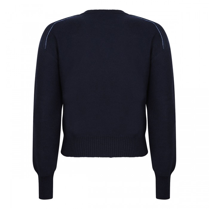 Indigo cropped jumper