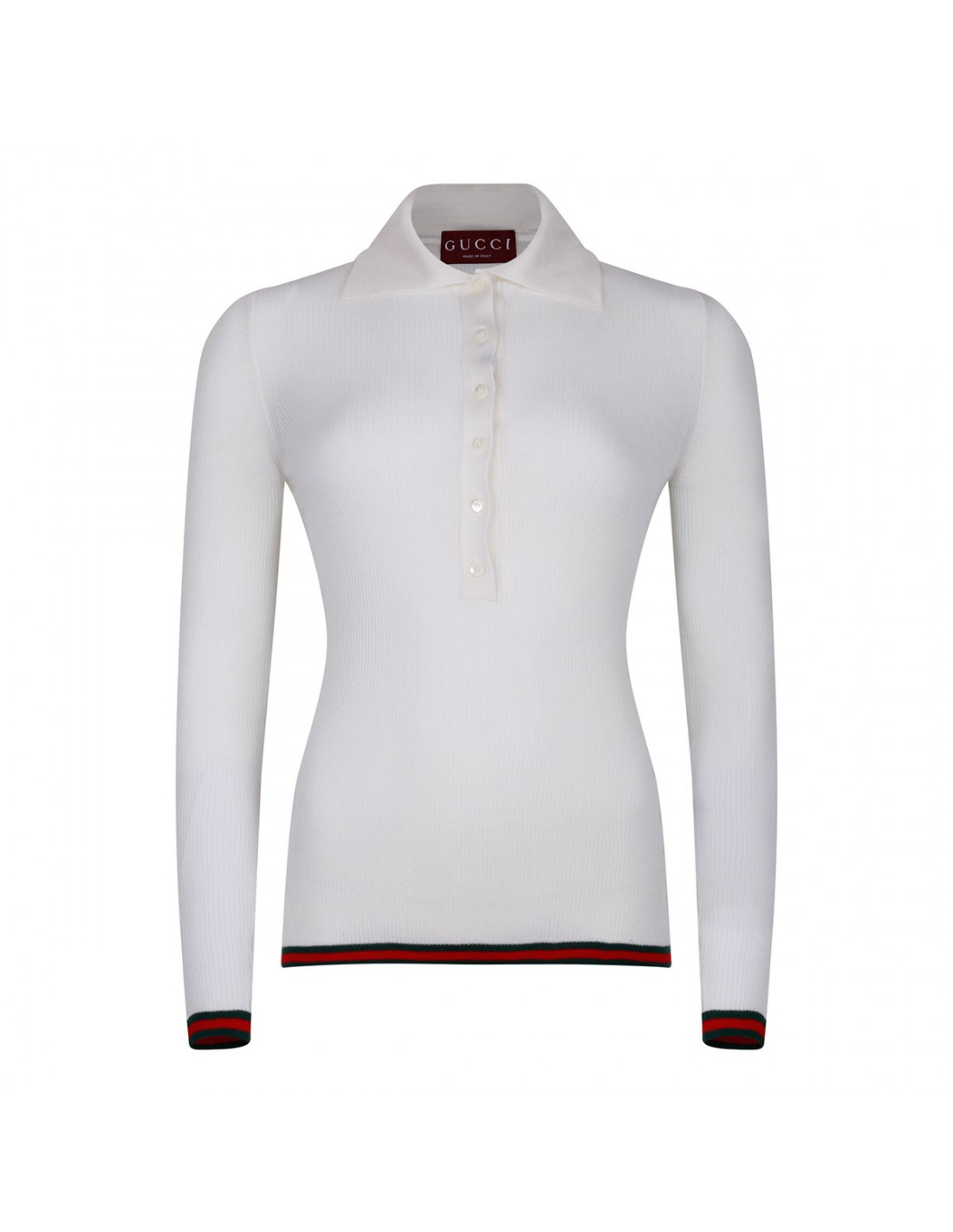 Cashmere and silk polo top