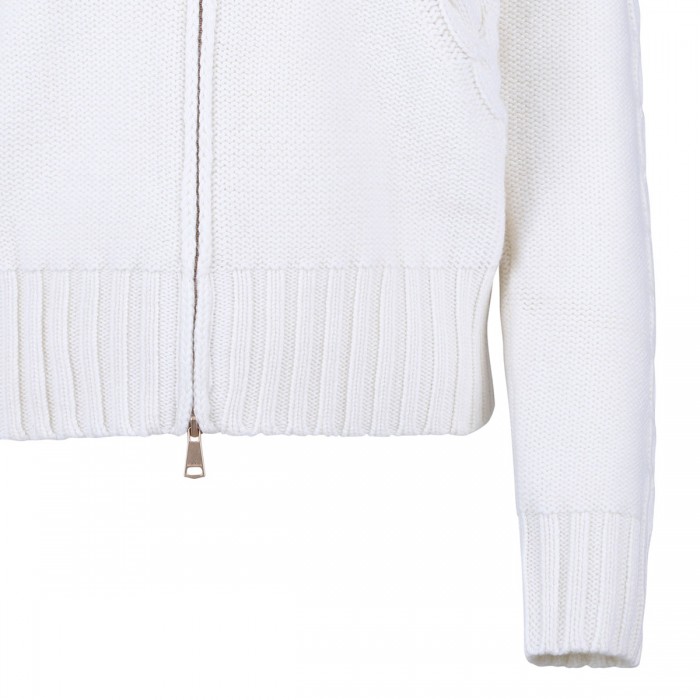 Mabel cable-knit cashmere-blend cardigan