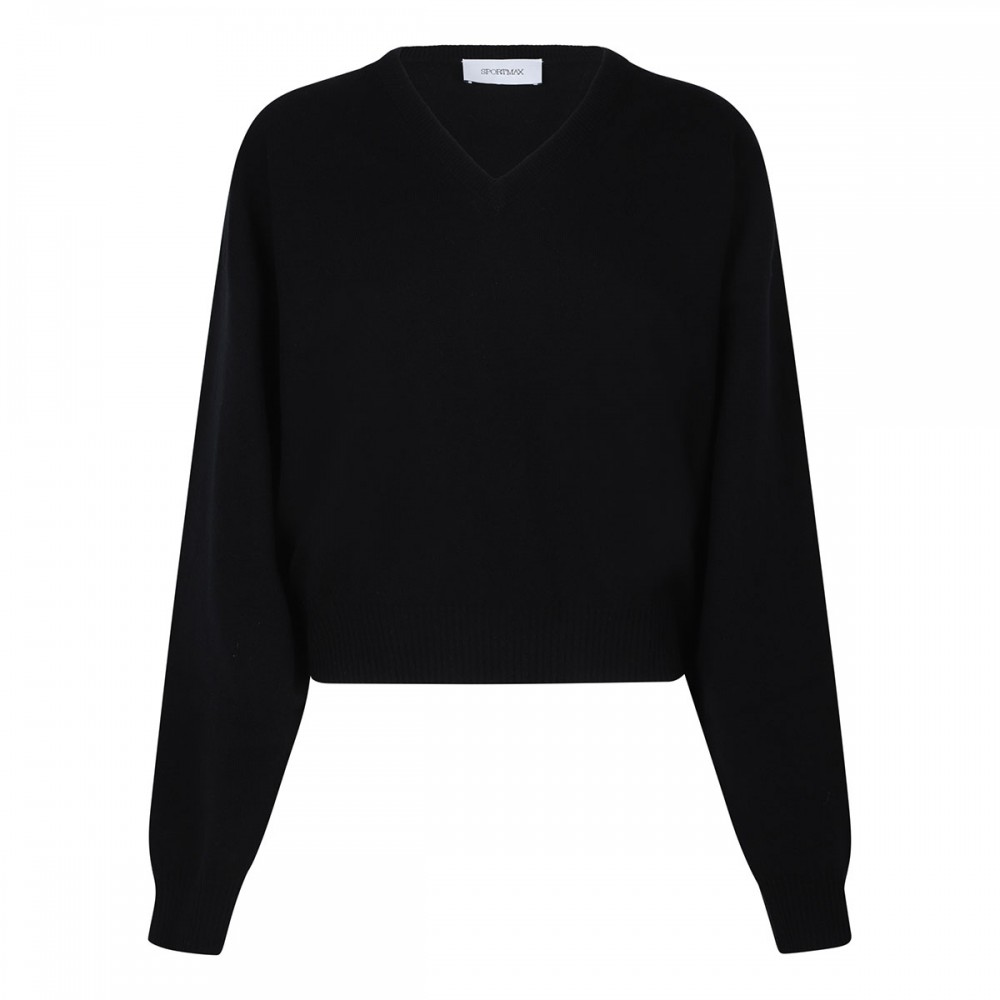 Polis black wool-blend sweater