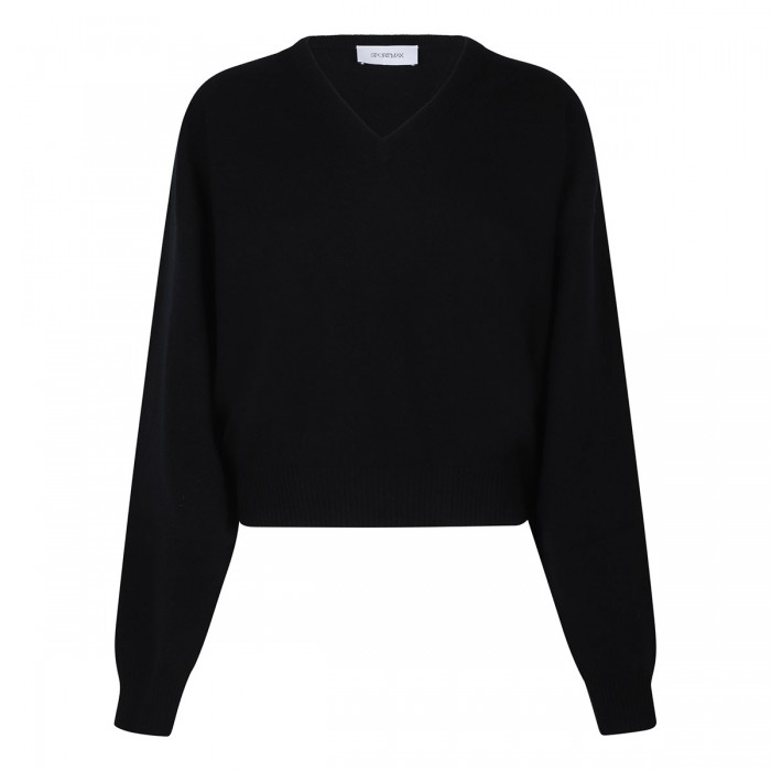 Polis black wool-blend sweater