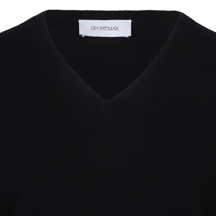 Polis black wool-blend sweater