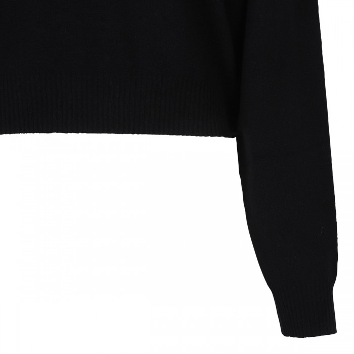 Polis black wool-blend sweater