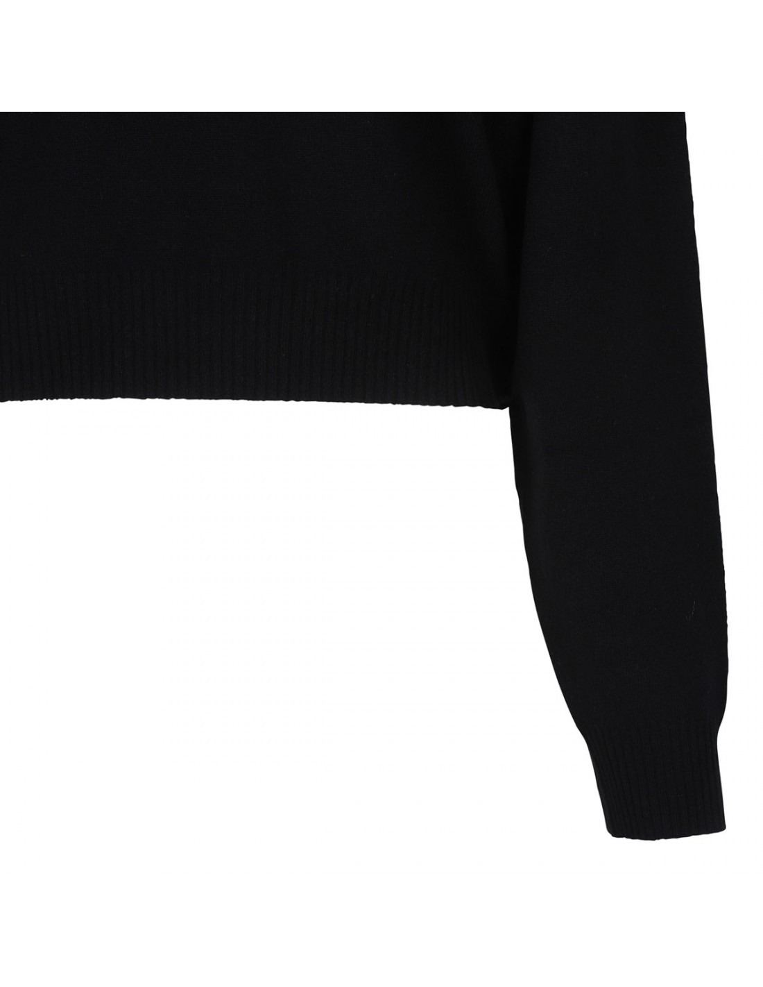 Polis black wool-blend sweater