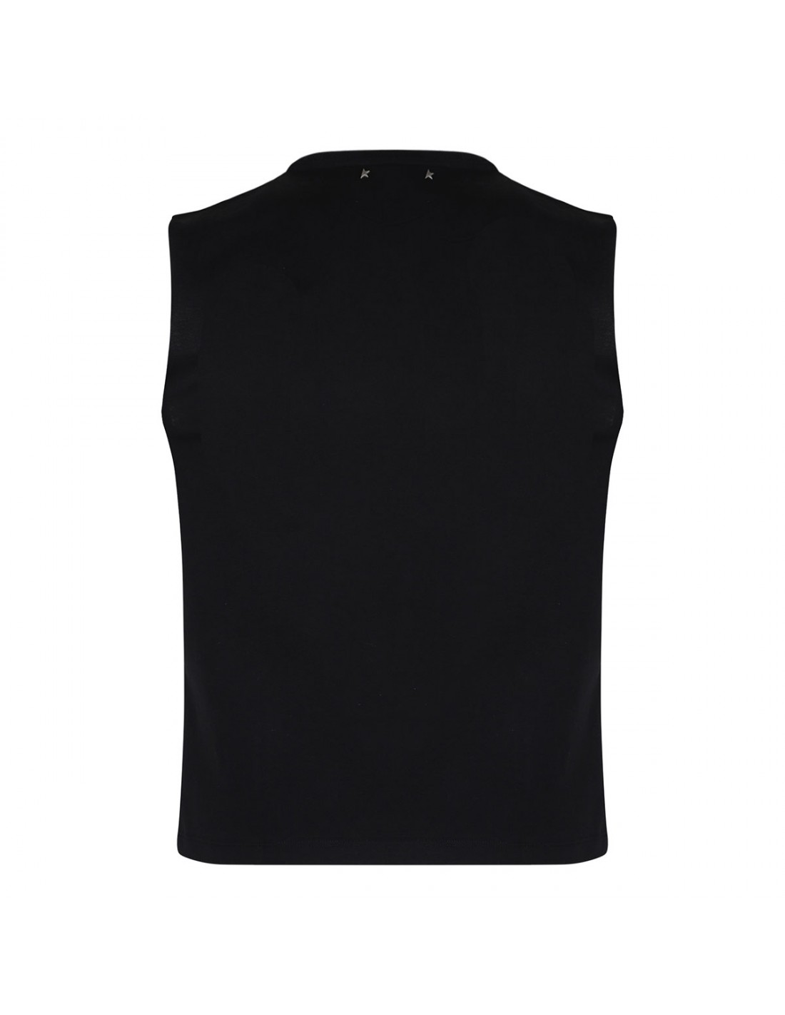 Black sleeveless top